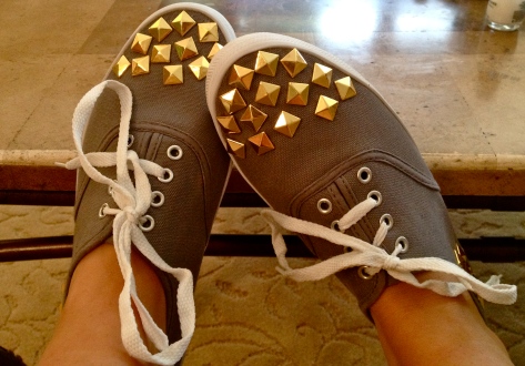 STUDDED shoes